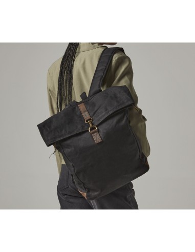 QUA-QD655-Heritage Waxed Canvas Backpack